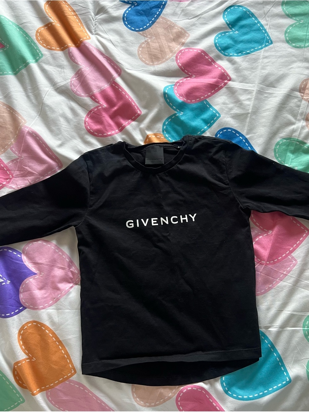 Givenchy Black Kids Sweatshirt with White Logo